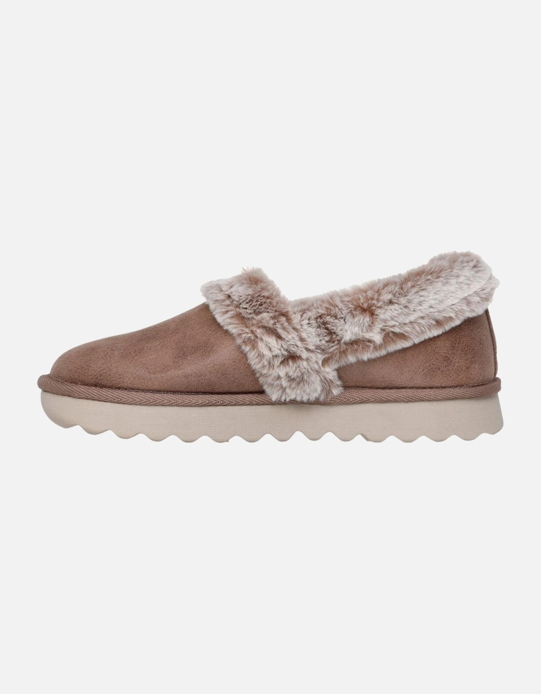 Cozy Up Synthetic Women's Taupe Slippers