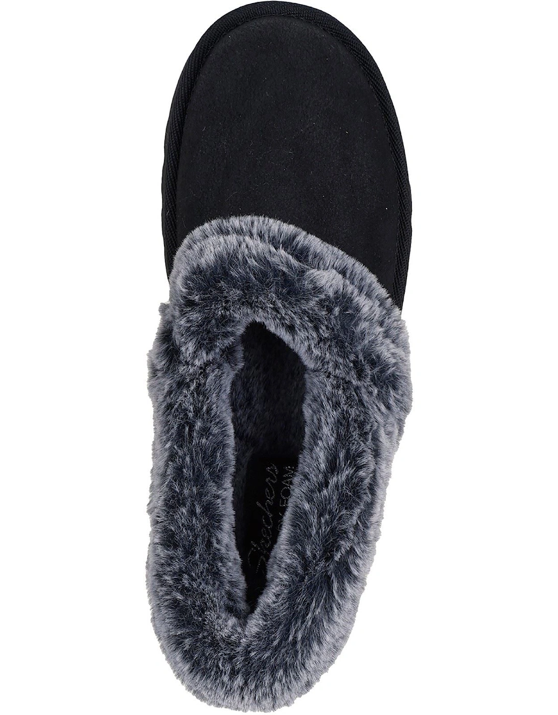Cozy Up Synthetic Women's Black Slippers