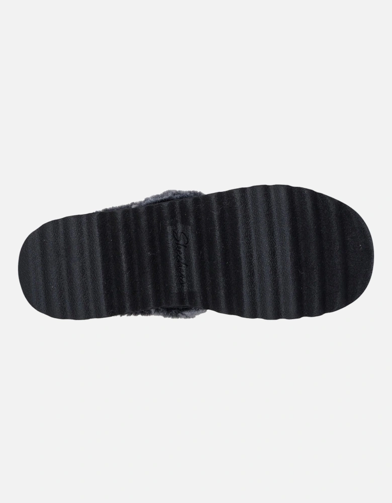 Cozy Up Synthetic Women's Black Slippers