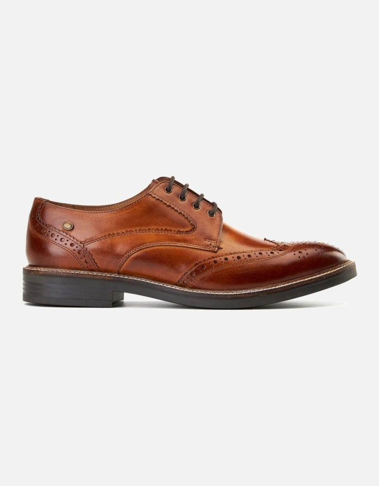 London York Leather Men's Burnt Tan Brogues Shoes