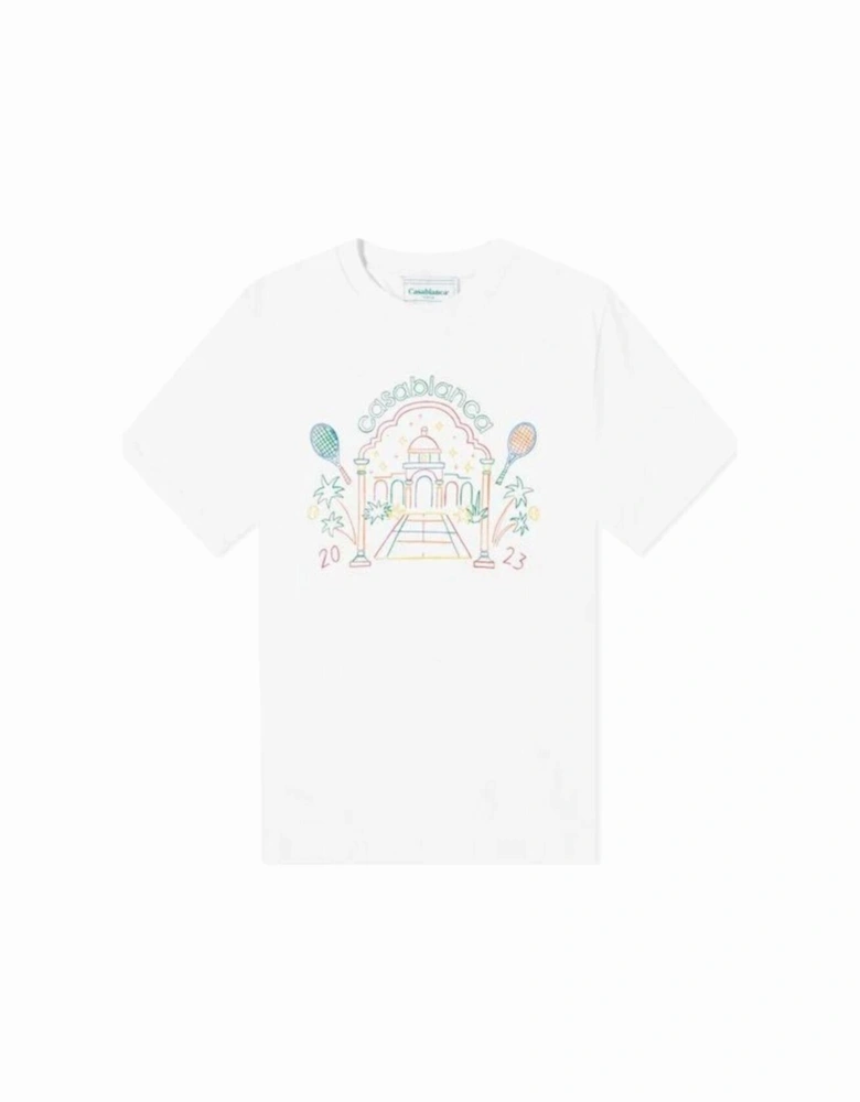 Rainbow crayon T Shirt White