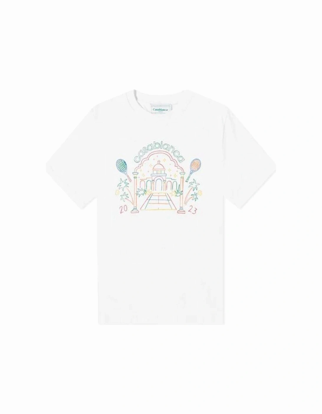 Rainbow crayon T Shirt White, 2 of 1