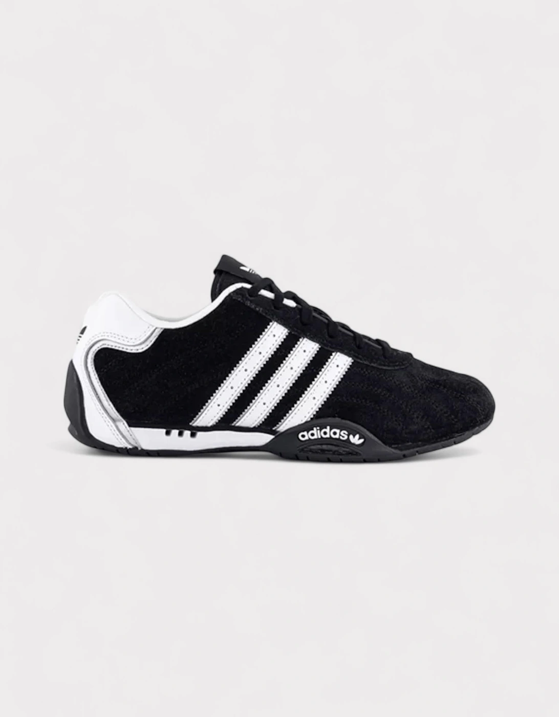 Adidas Women's Black Adi Racer Lo White  Size 6.5