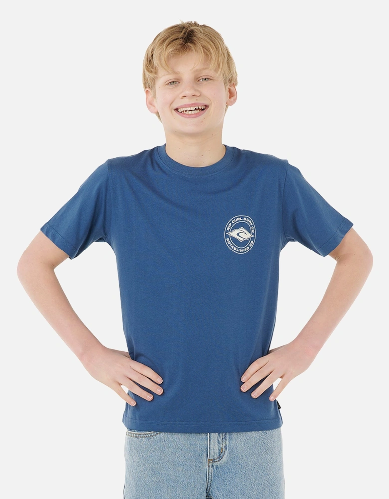 Rip Curl Kids Stapler Tee Graphic Short Sleeve T-Shirt