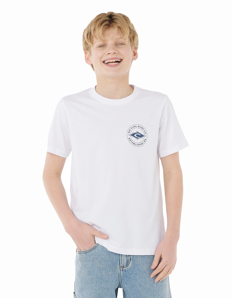Rip Curl Kids Stapler Tee Graphic Short Sleeve T-Shirt