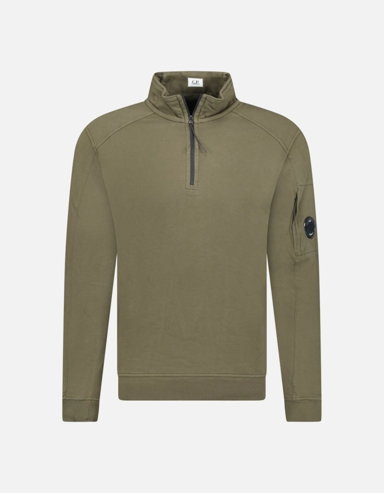 Collar 1/4 Zip Light Lens Fleece Khaki