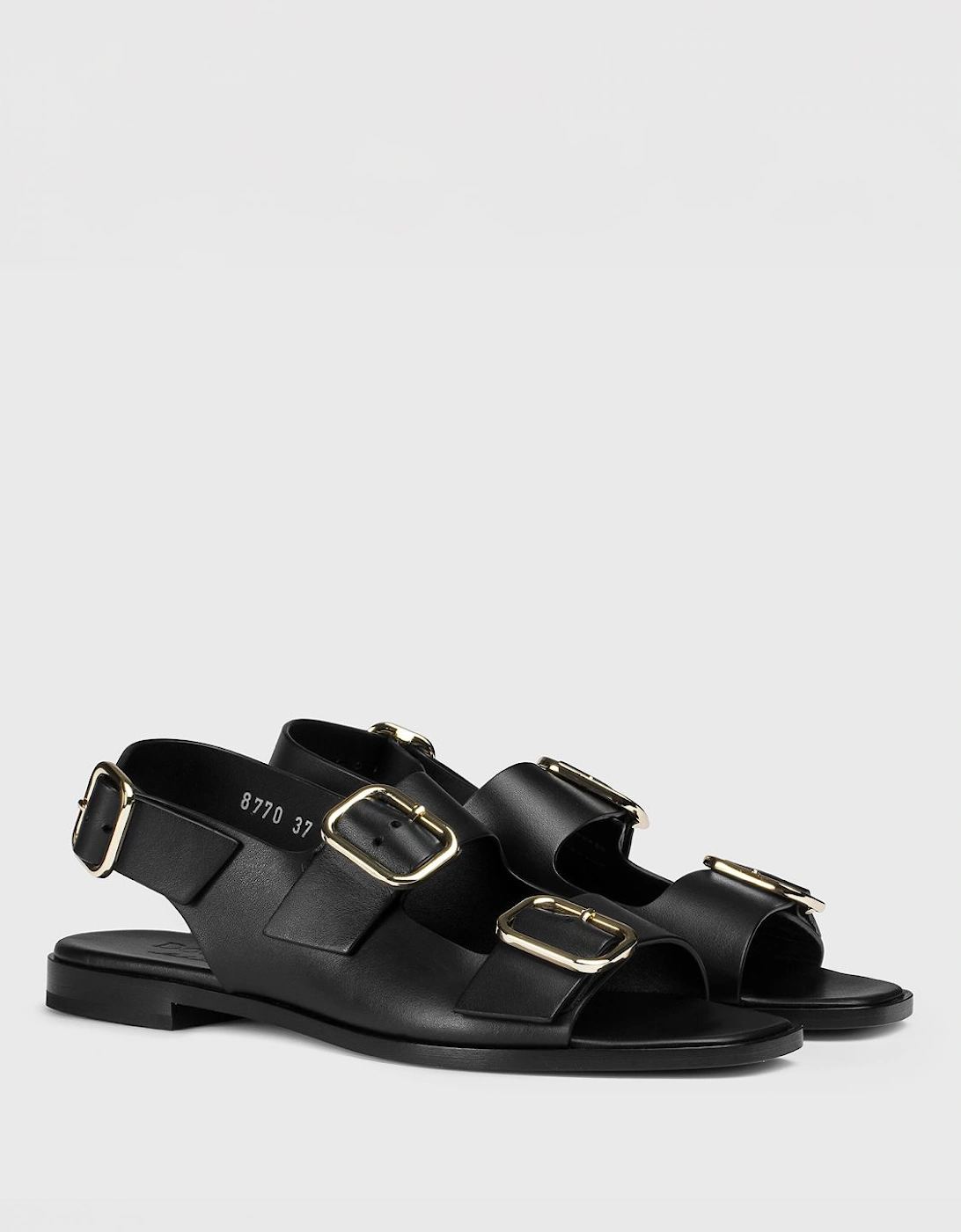 Leather Buckle Sandals