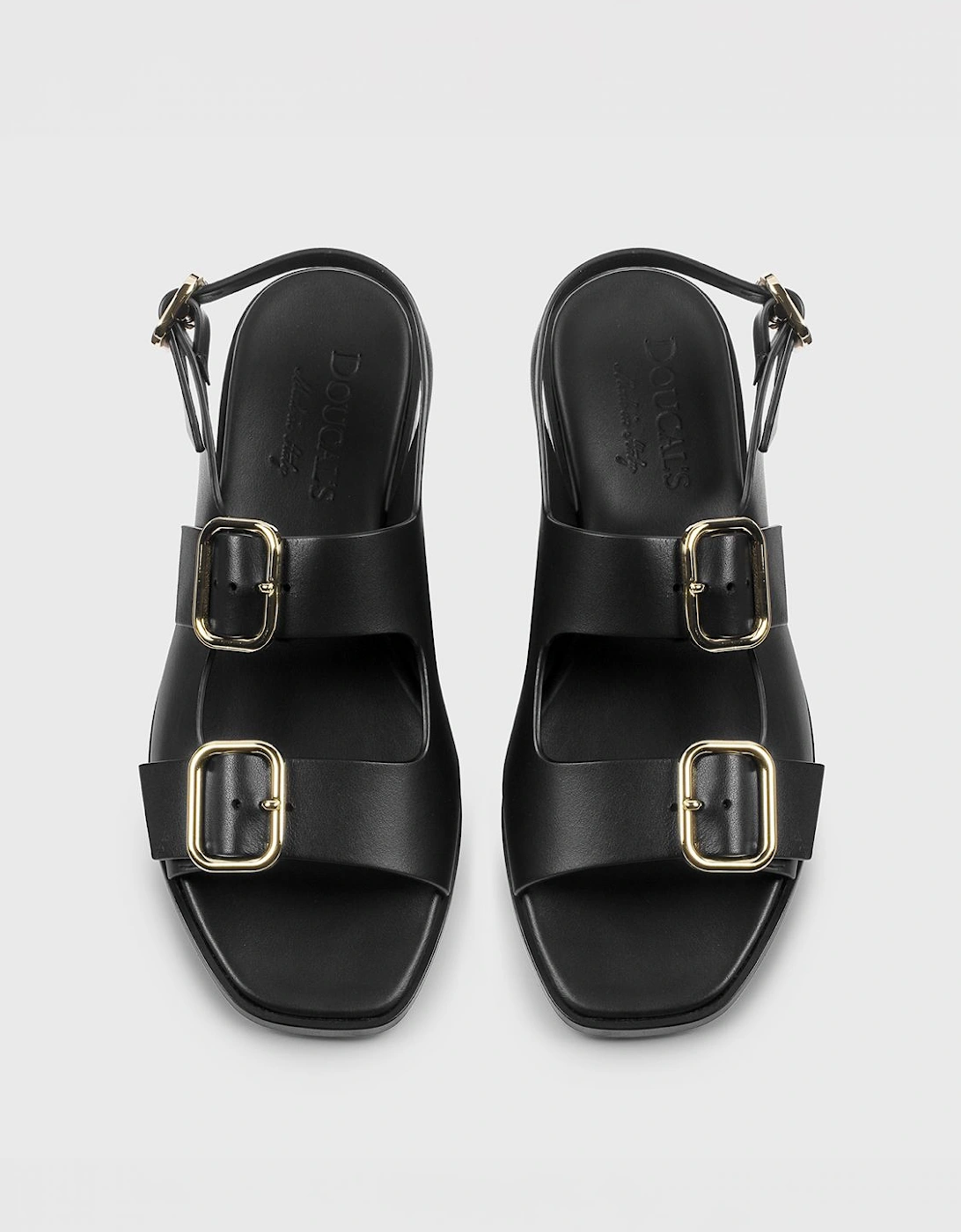 Leather Buckle Sandals