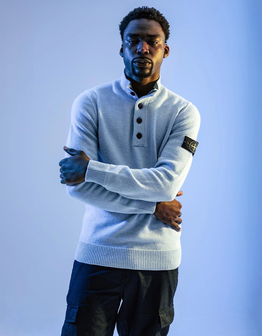 Button Neck Lambswool Jumper