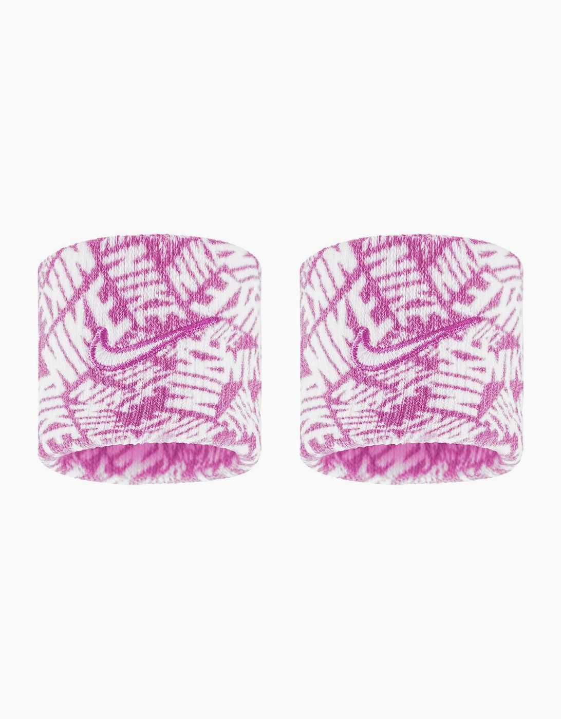 Nike Women's Pink/Multi Classic Swoosh Dri-Fit Wristband - Size: One Size