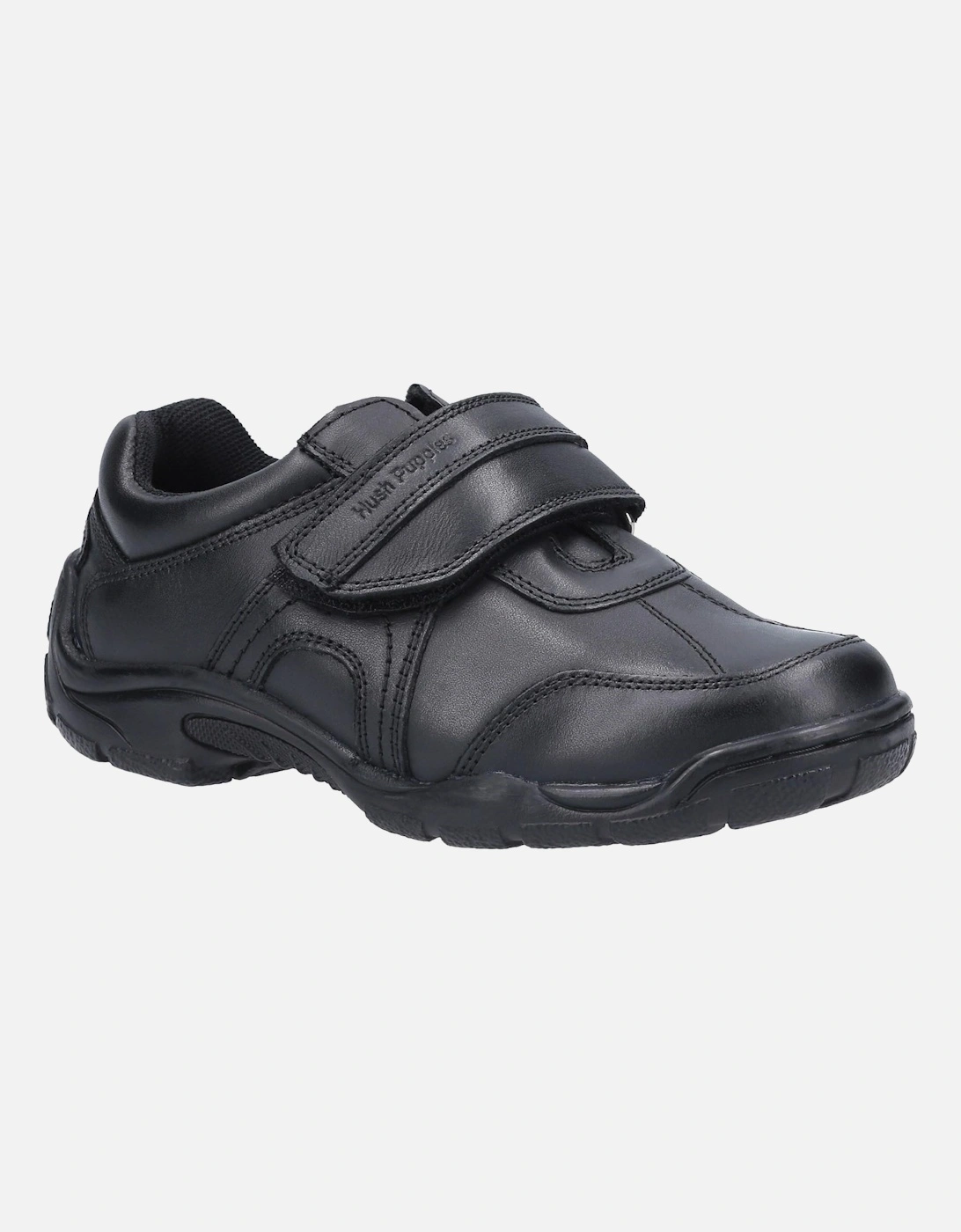 Boys Arlo Leather School Shoes, 5 of 4