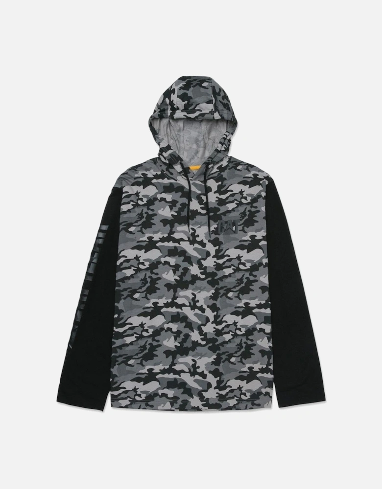 Mens Hooded Long-Sleeved T-Shirt