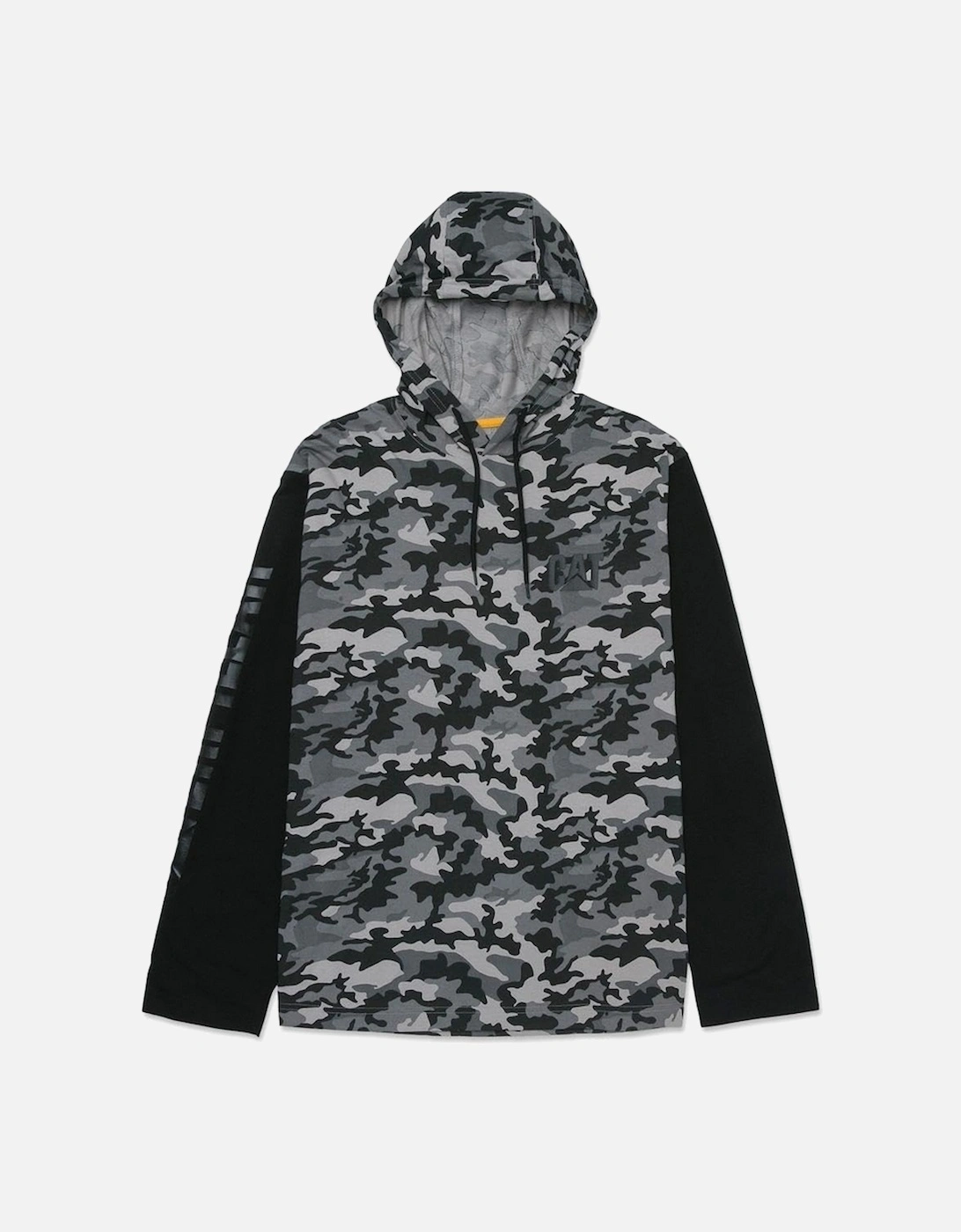 Mens Hooded Long-Sleeved T-Shirt, 6 of 5