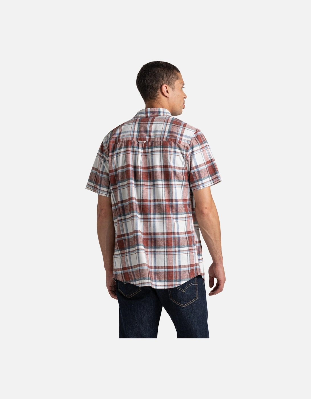 Mens Hila Checked Short-Sleeved Shirt