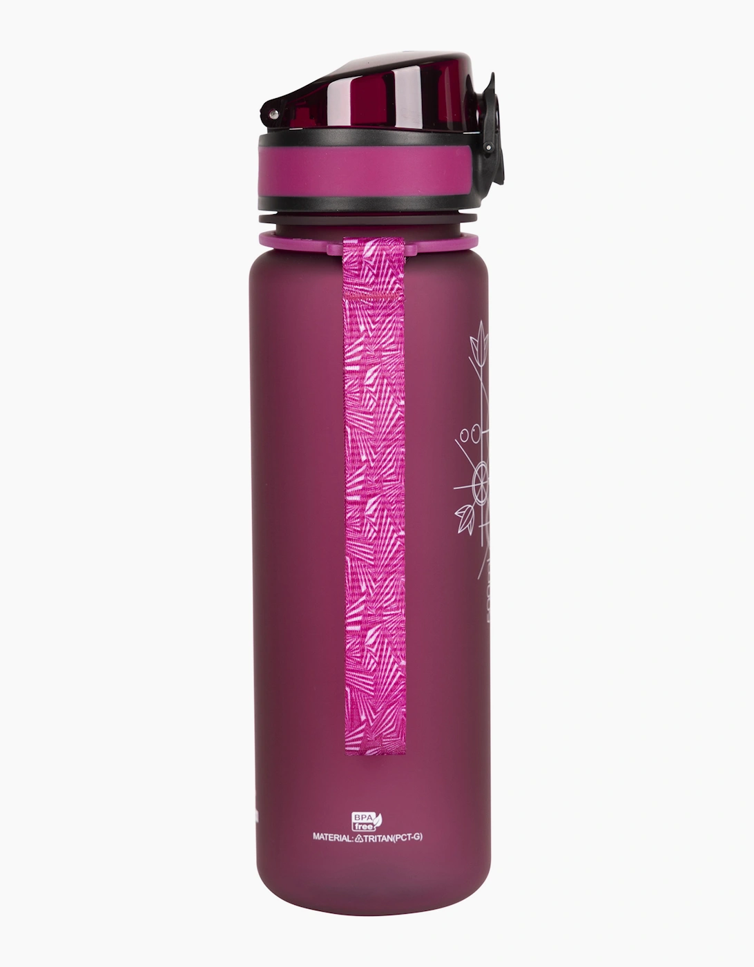 Trespass Unisex Purple Red Flintlock Sports Bottle - Size: One Size
