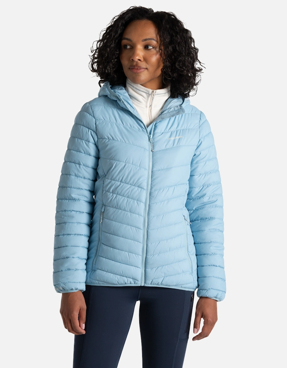 Womens/Ladies Compresslite VIII Hooded Padded Jacket