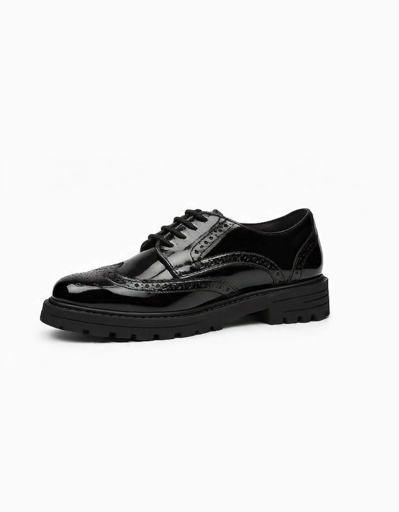 MAXINE Girls School Shoes Black Patent