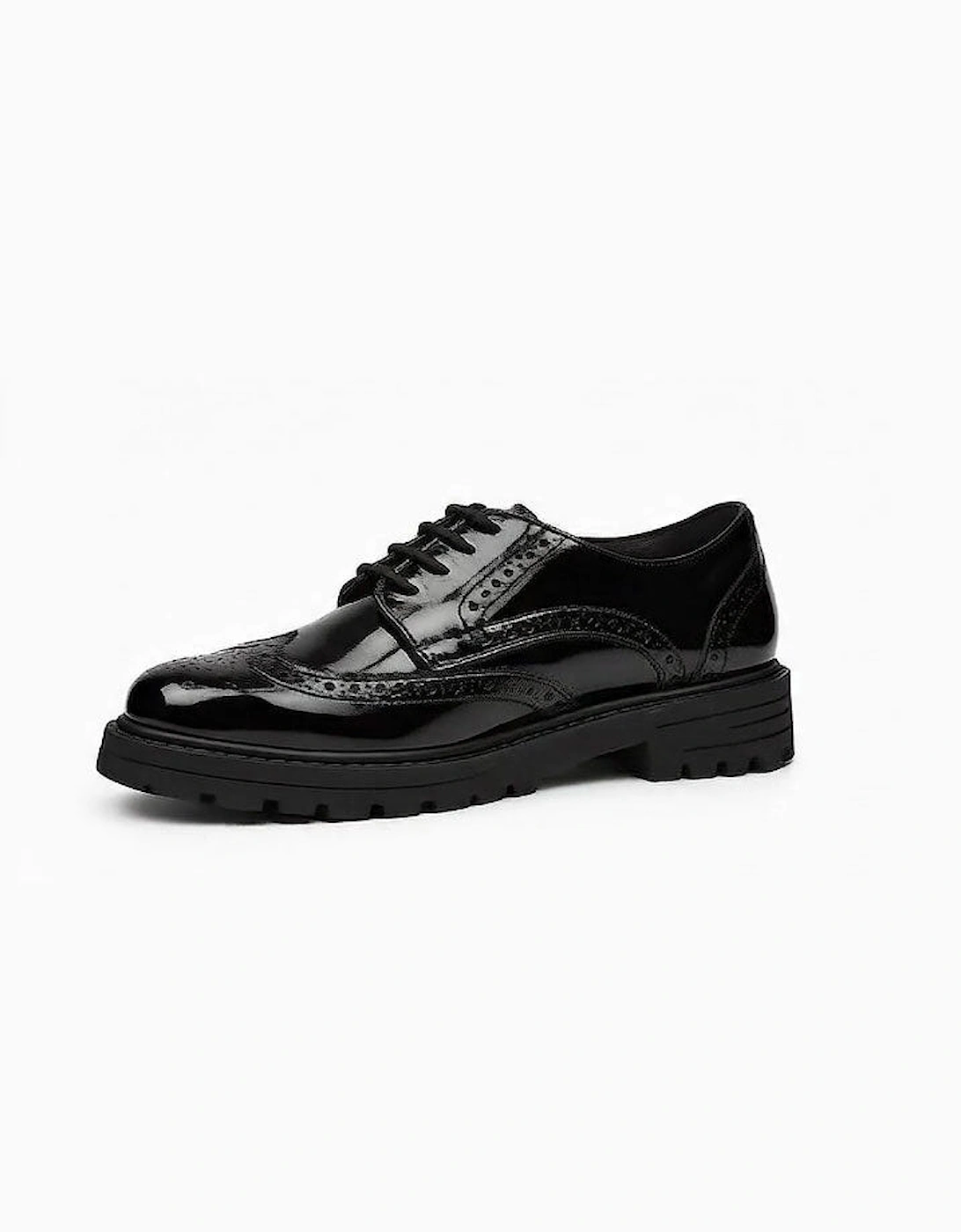 MAXINE Girls School Shoes Black Patent