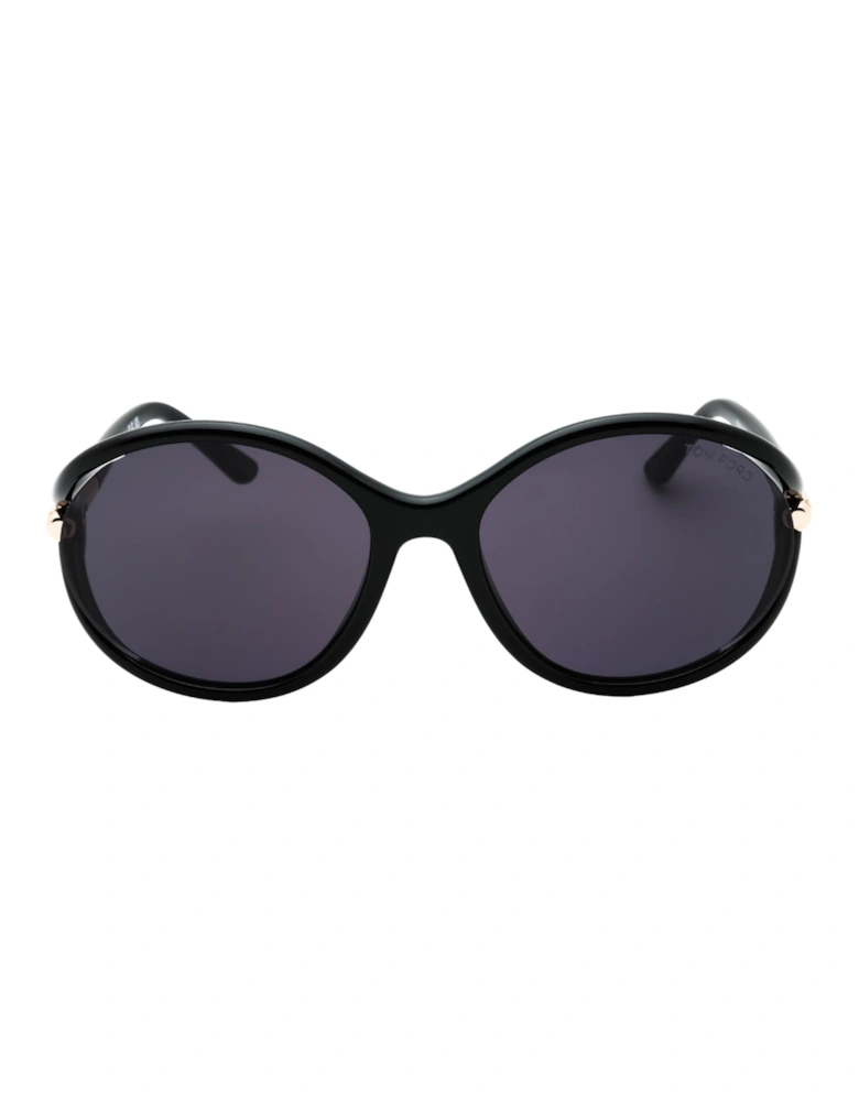 Melody Dark Smoke Lens Shiny Black Sunglasses