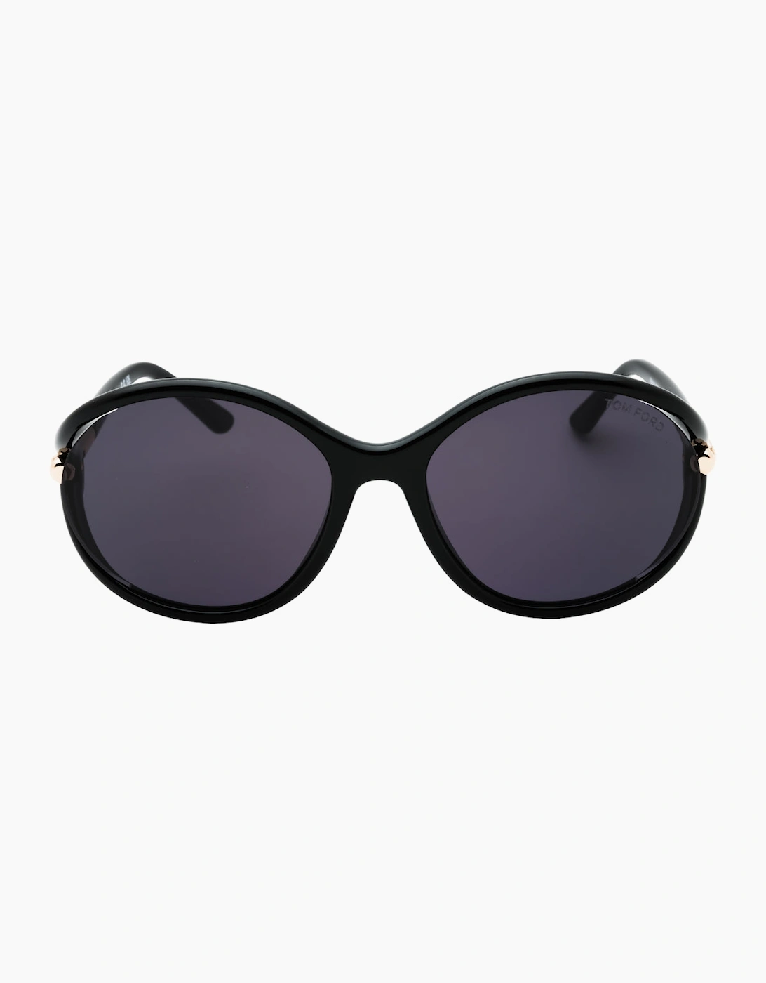 Tom Ford Women's Dark/Black Melody Smoke Lens Shiny Sunglasses - Size: One Size