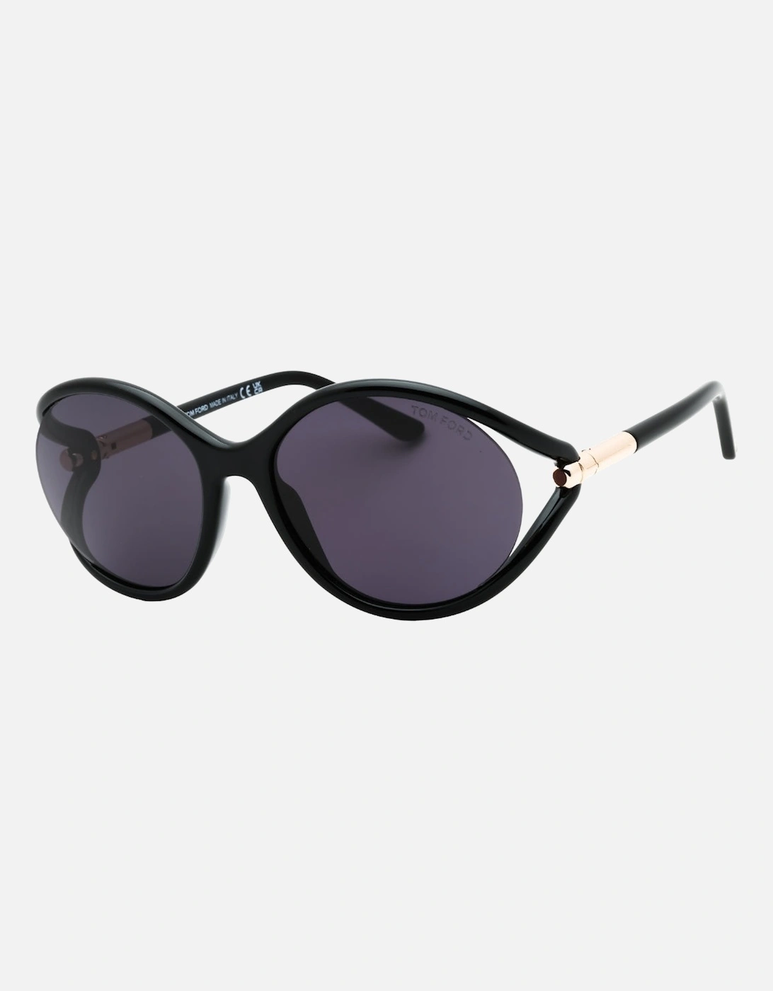 Melody Dark Smoke Lens Shiny Black Sunglasses, 3 of 2