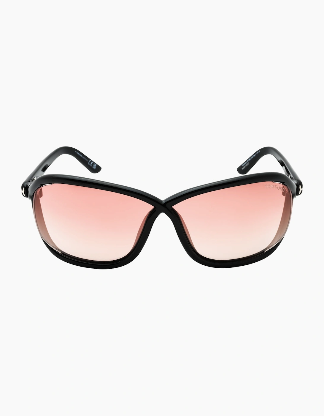 Women's Tom Ford Mirror Velvet Lens Shiny Black Sunglasses - Size: ONE size