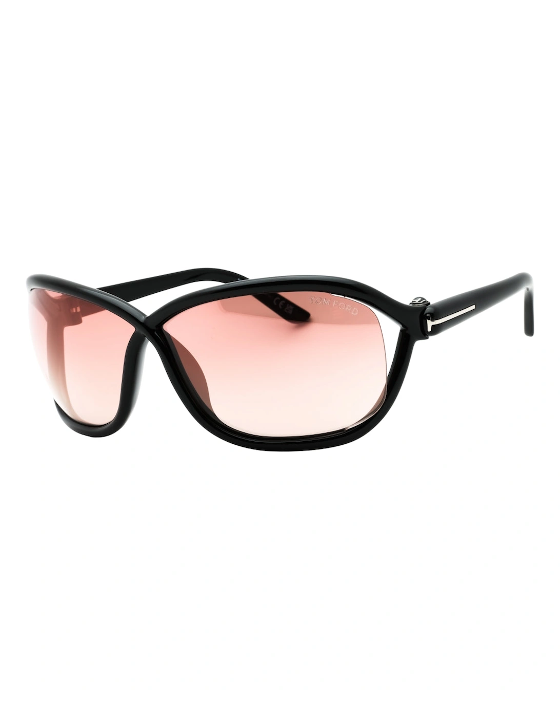 Mirror Velvet Lens Shiny Black Sunglasses, 3 of 2