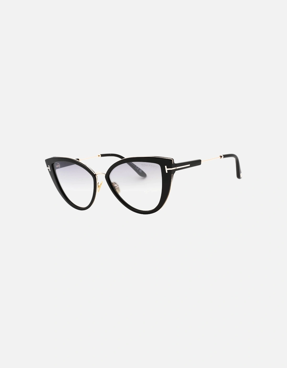 Anjelica-02 Smoke Mirror Lens Shiny Black Sunglasses, 3 of 2