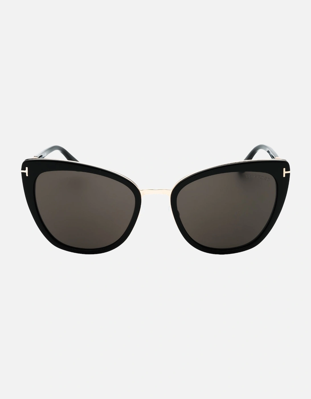 Simona Smoke Lens Shiny Rose Gold Sunglasses