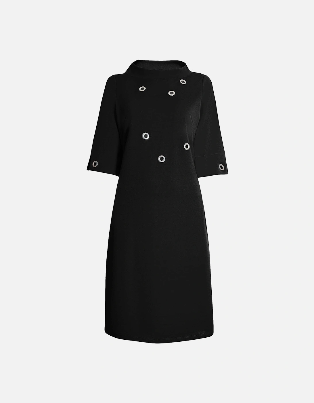 Eyelet High Collar Dress, 6 of 5