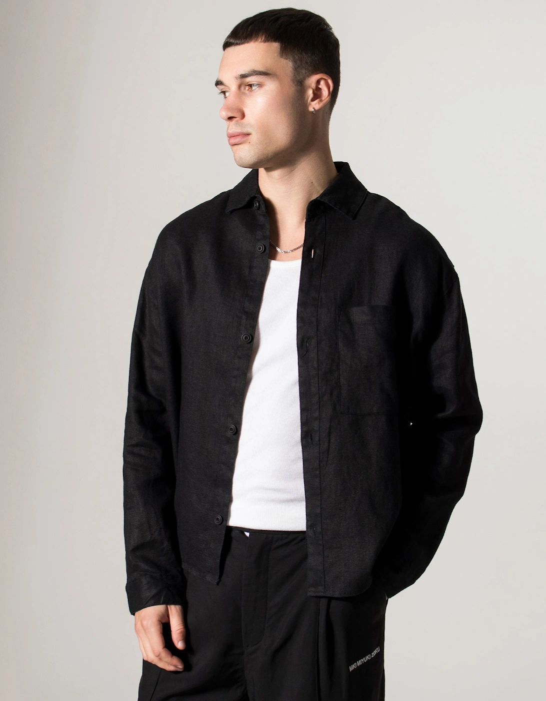 Linen Box Dress Shirt, 5 of 4