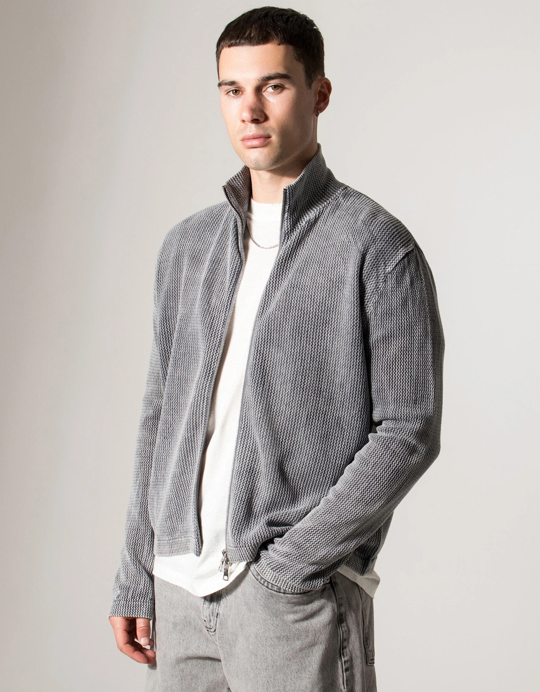 Pigment Dyed Loose Gauge Track Jacket, 5 of 4