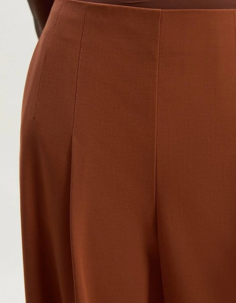 Tailored Twill Essential Wide Leg Trouser