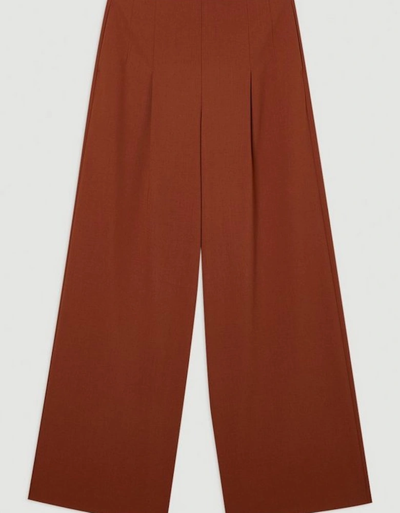 Tailored Twill Essential Wide Leg Trouser