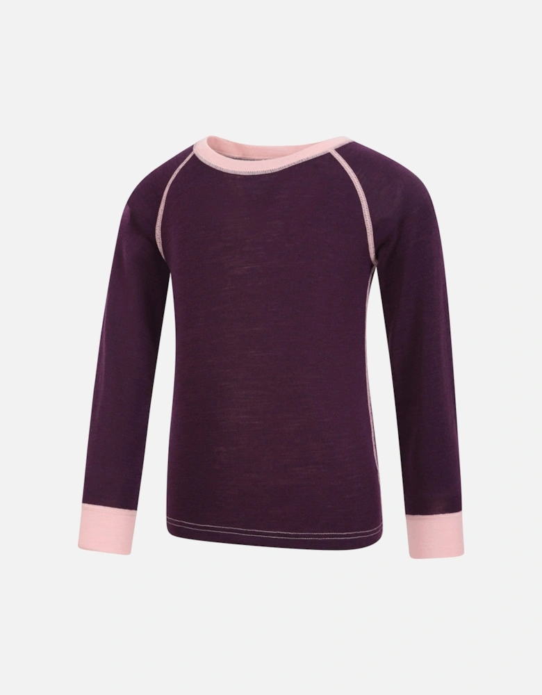 Childrens/Kids Merino II Round Neck Base Layer Top