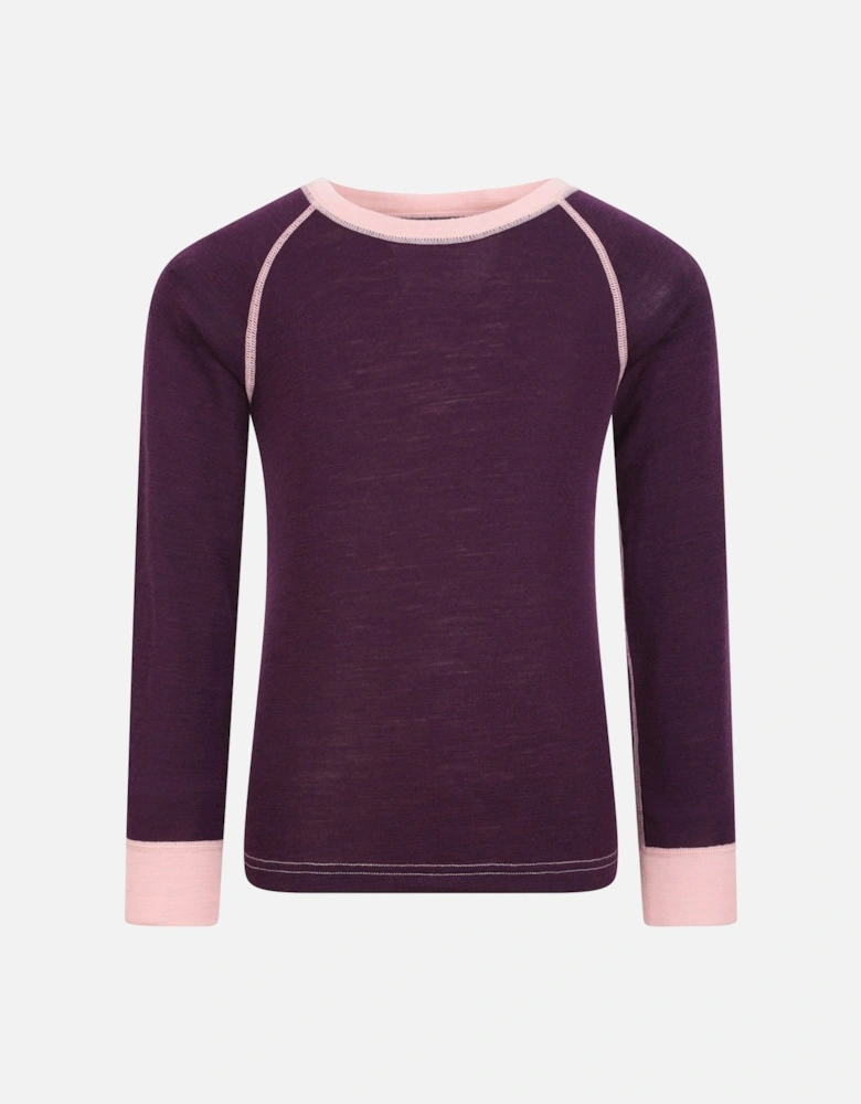 Childrens/Kids Merino II Round Neck Base Layer Top