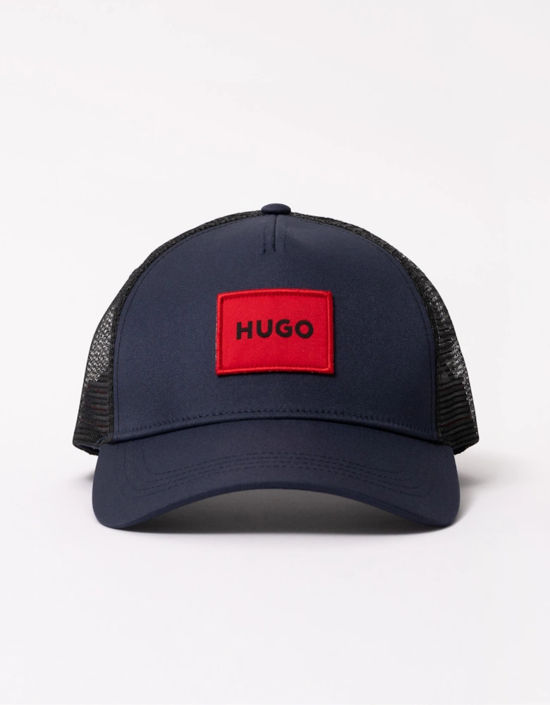 HUGO Kody Mens Logo Patch Cap - Dark Blue 405