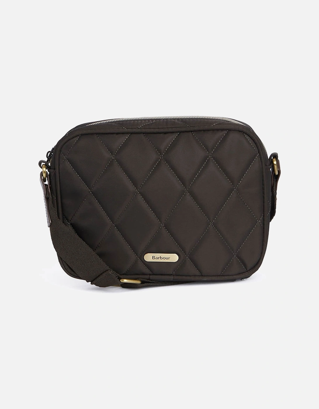 Womens Quilted Crossbody Bag - Olive, 2 of 1