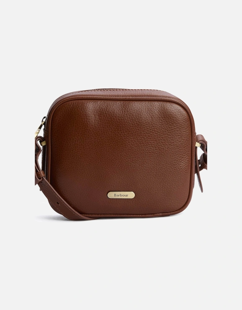 Daphne Womens Leather Crossbody Bag - Brown
