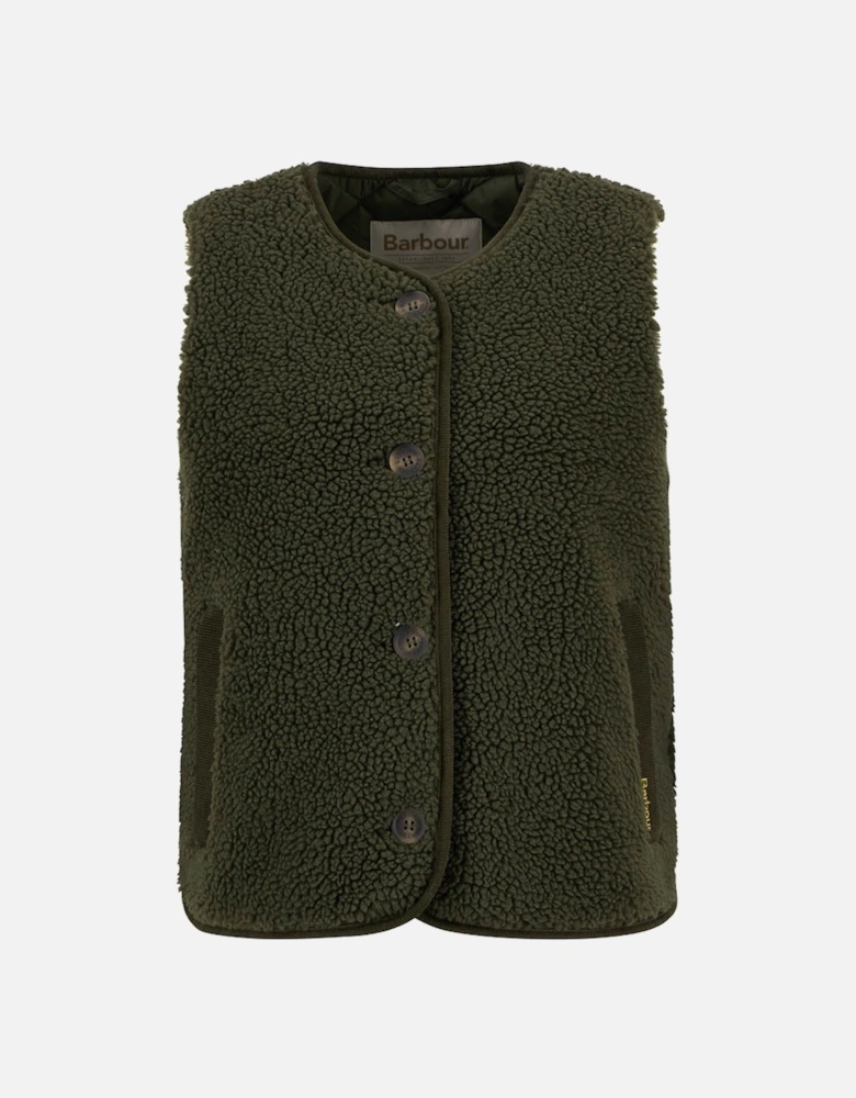 Luciana Womens Fleece Gilet - Olive