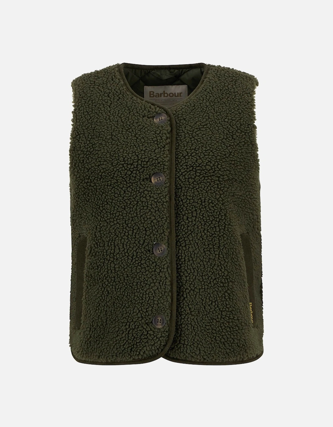 Luciana Womens Fleece Gilet - Olive, 2 of 1