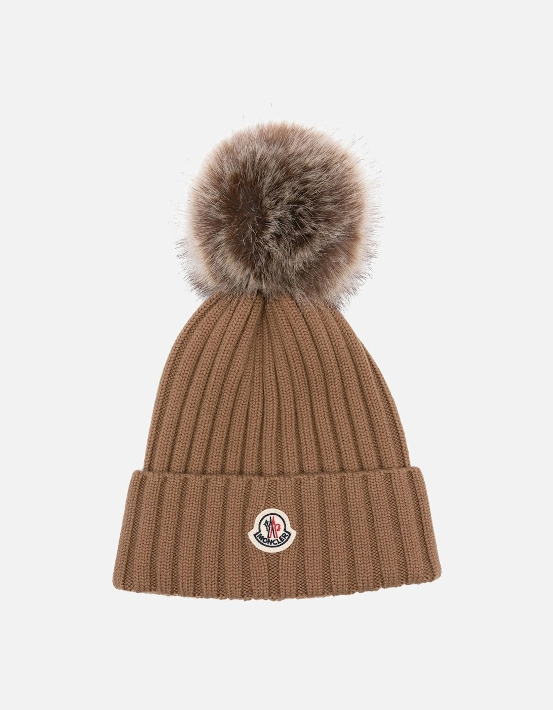 Womens Bobble Hat Beige, 4 of 3
