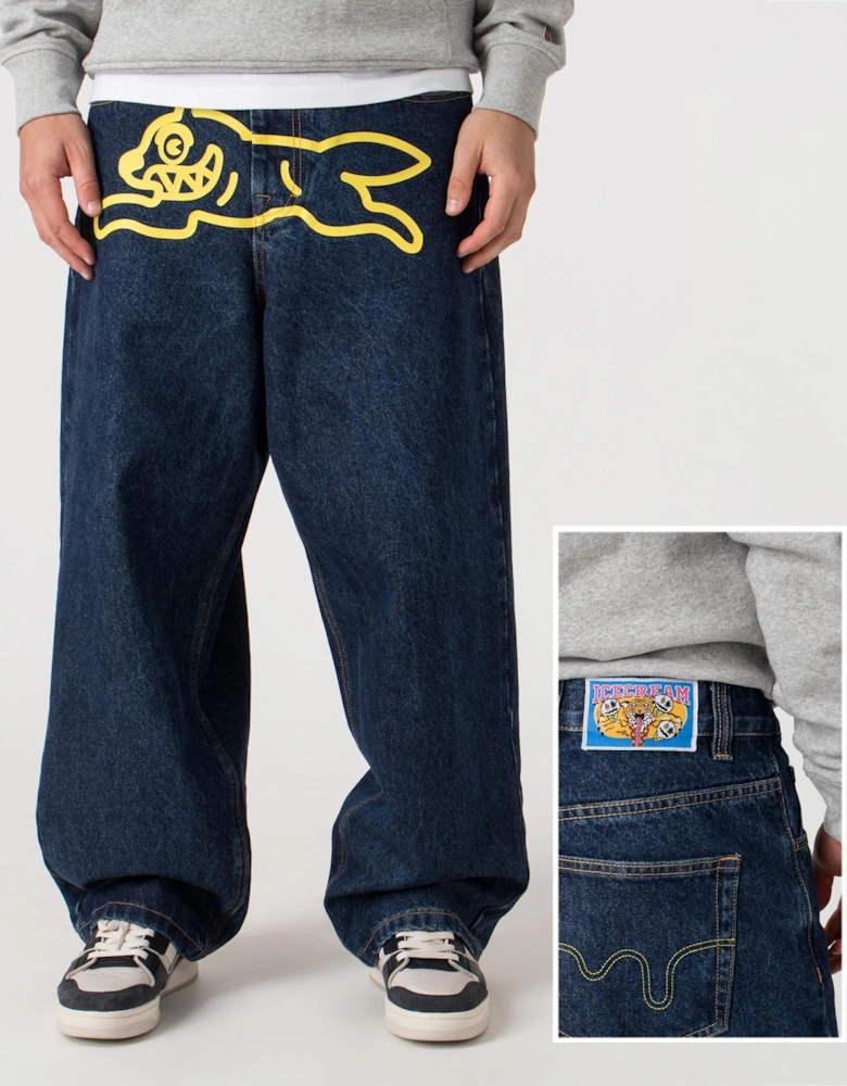 Running Dog Triple Scoop Denim Pants