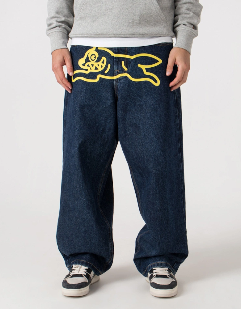 Running Dog Triple Scoop Denim Pants