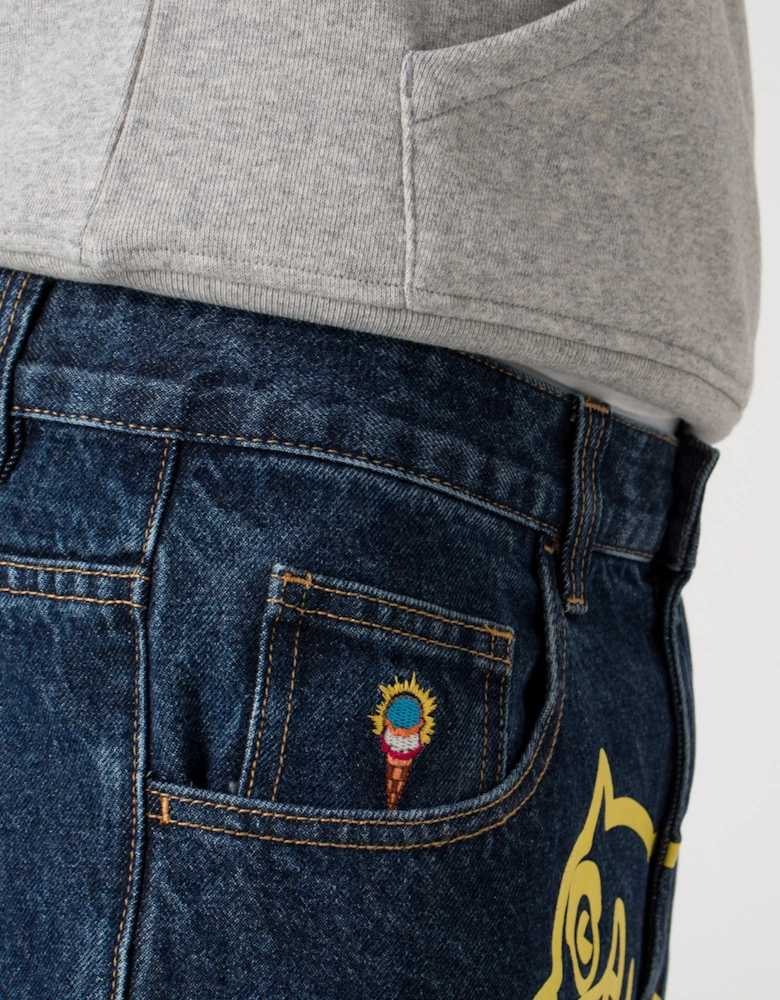 Running Dog Triple Scoop Denim Pants