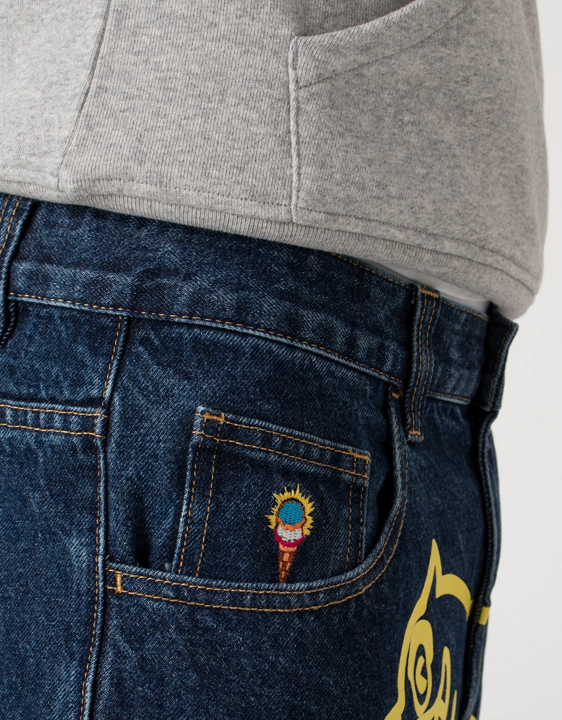 Running Dog Triple Scoop Denim Pants