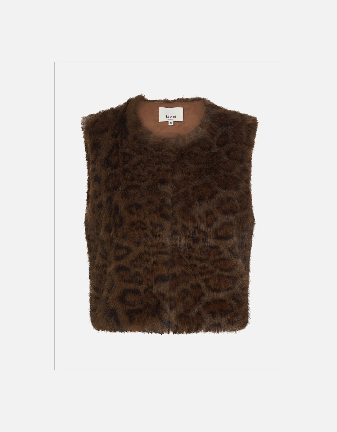 EDELWEISS GILET Chocolate Leopard, 3 of 2