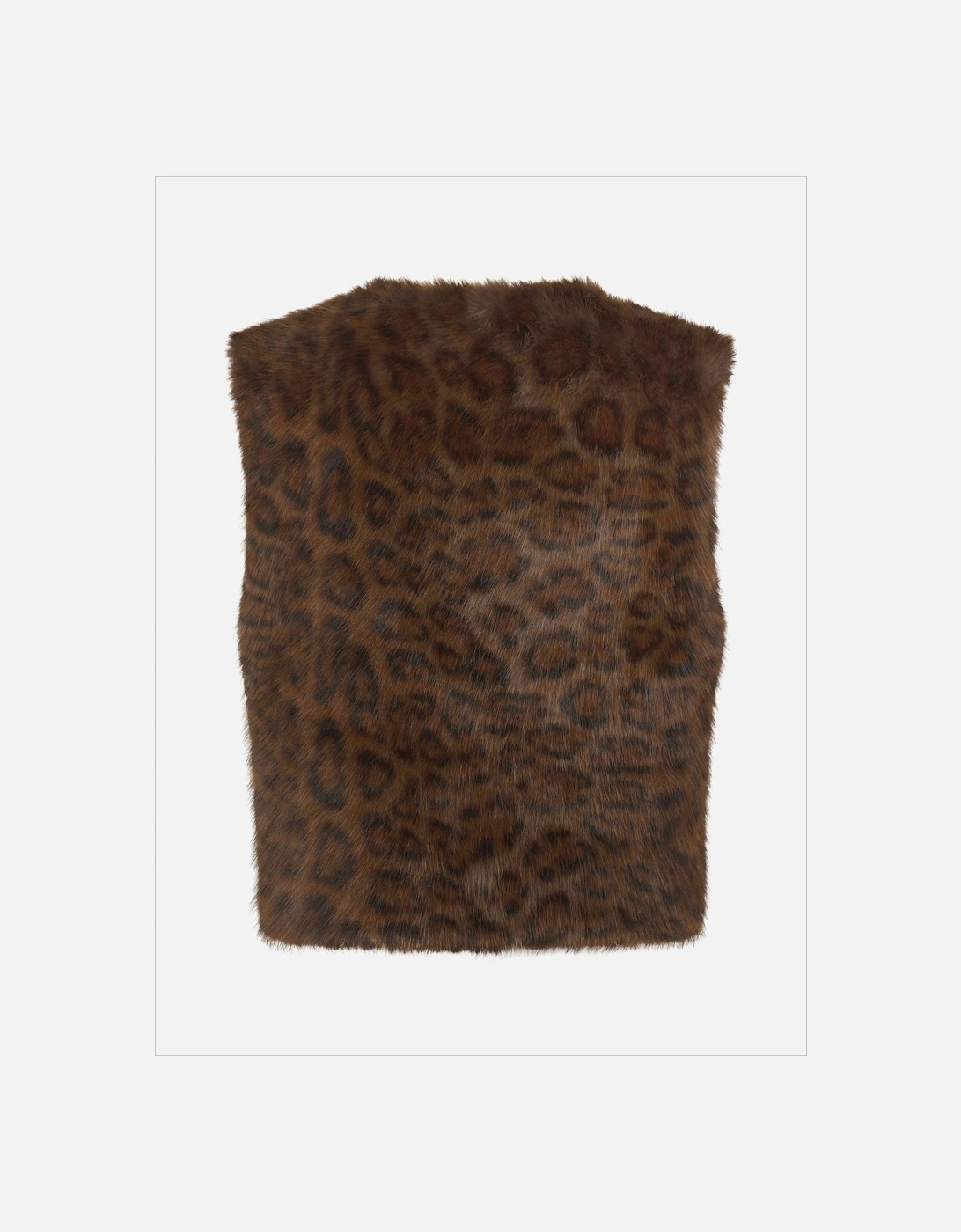 EDELWEISS GILET Chocolate Leopard