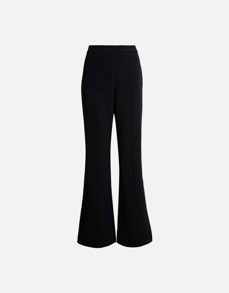 Front Seam Trousers In Black