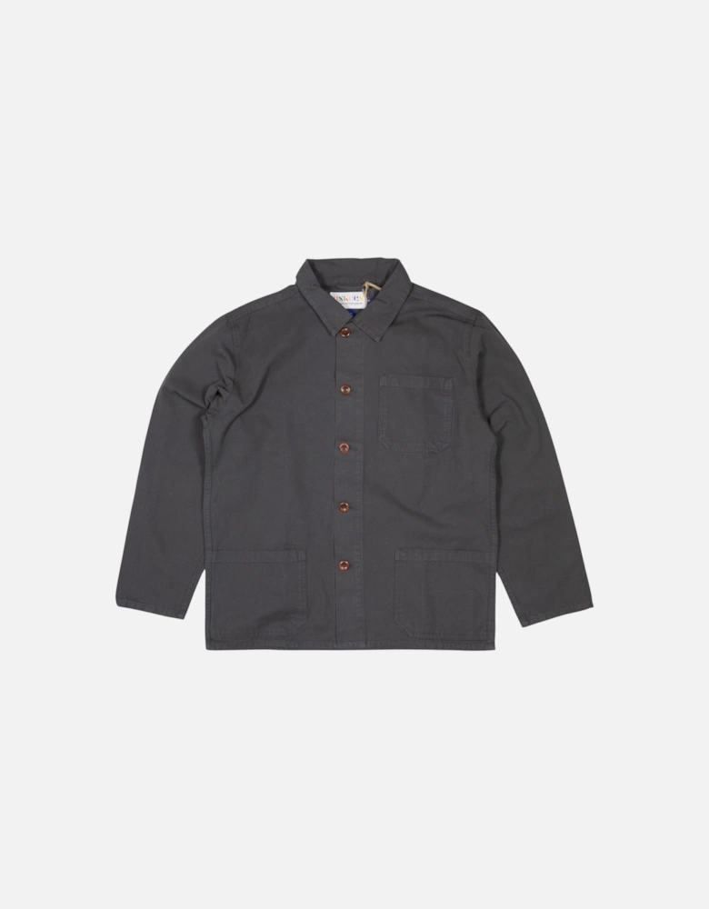 3001 Buttoned Overshirt Jacket - Charcoal